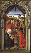 Dieric Bouts The Annunciation,The Visitation,THe Adoration of theAngels,The Adoration of the Magi oil